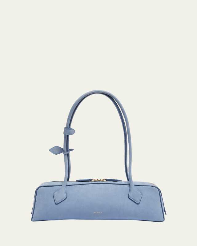 Le Teckel Medium Suede Shoulder Bag